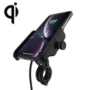 Rydonair Motorcycle Phone Holder with Wireless Charger, 15W Fast Charging Wireless Charger Phone Mount for Motorcycle, ATV,Snowmobile,Motor Tricycle,Scooters,etc