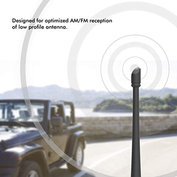 Rydonair 7 inches Antenna Compatible with Jeep Wrangler JK JKU JL JLU (2007-2020)