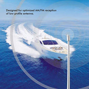 13 inches Marine Antenna for Marine Boat Car RV ATV UTV (White)